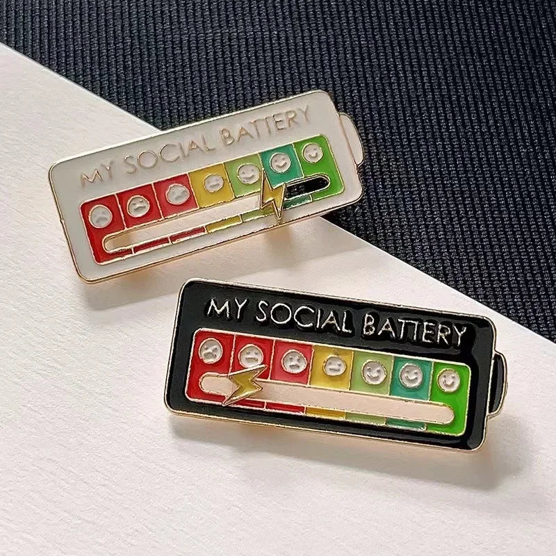 Social Battery Pin