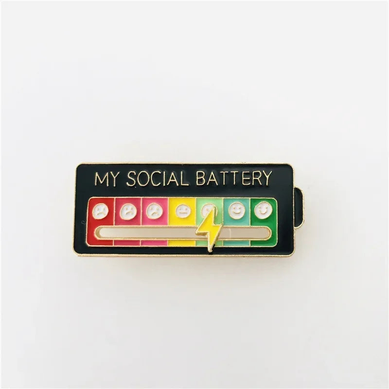 Social Battery Pin