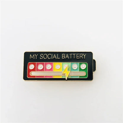 Social Battery Pin