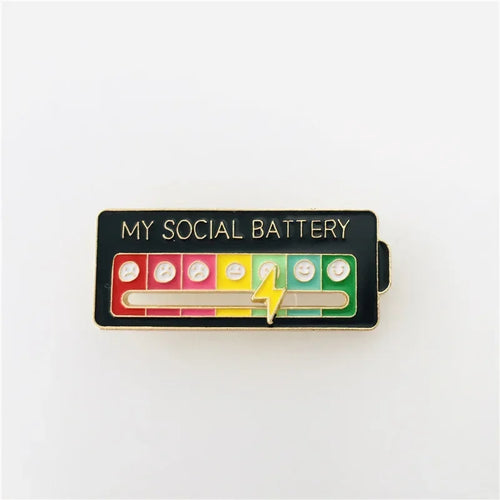 Social Battery Pin