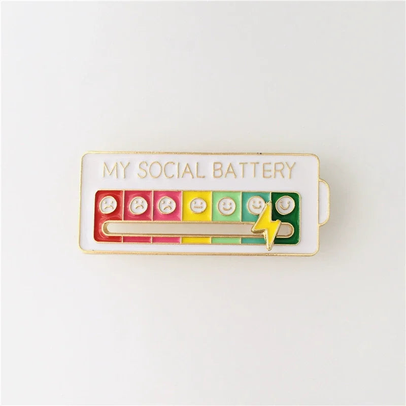 Social Battery Pin
